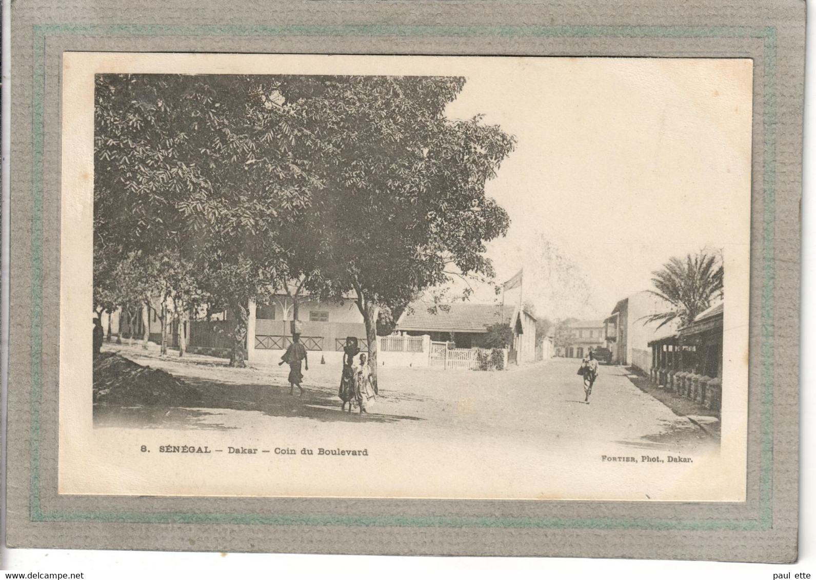 CPA - DAKAR - SENEGAL - Aspect D'un Coin Du Boulevard En 1900 - Senegal