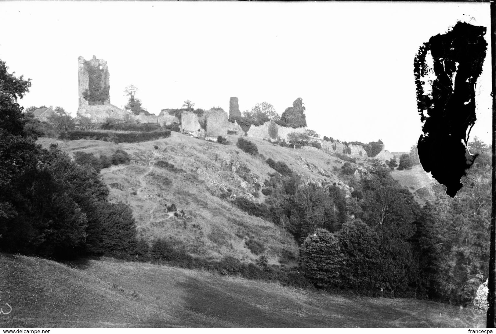 PN - 055 - INDRE - CHAILLAC - Ruines Du Chateau - Original Unique - Plaques De Verre