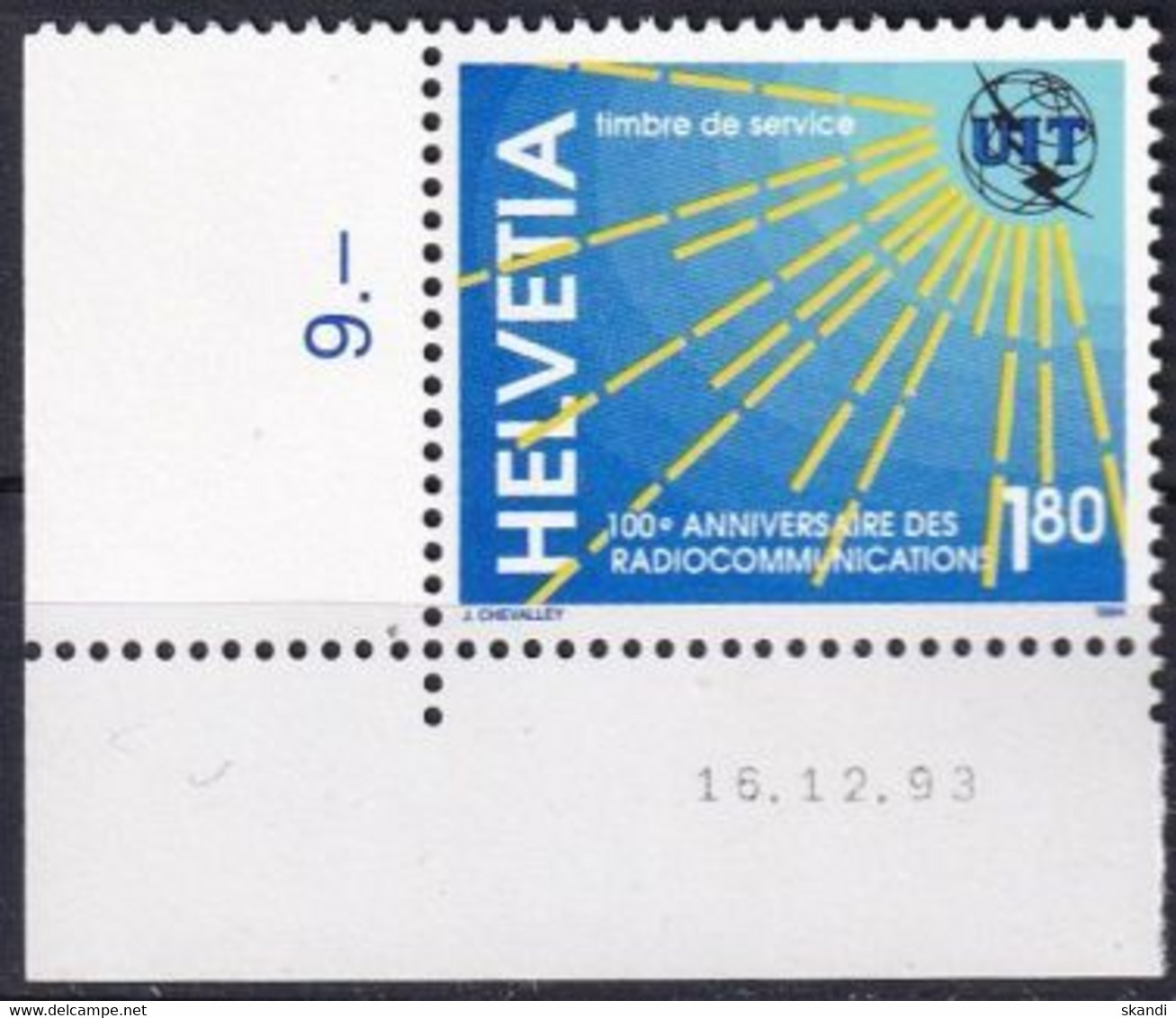 SCHWEIZ 1994 Mi-Nr. UIT 15 ** MNH - Servizio