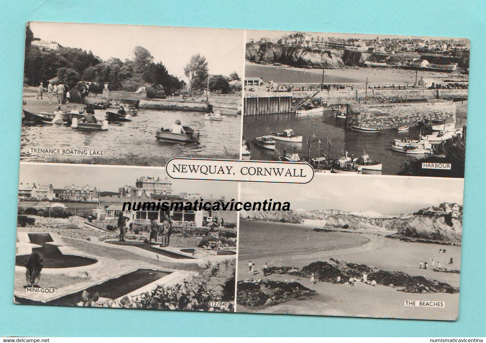 Newquay Corwall Cornovaglia Inghilterra Cpa Viaggiata X Italia 1966 - Newquay
