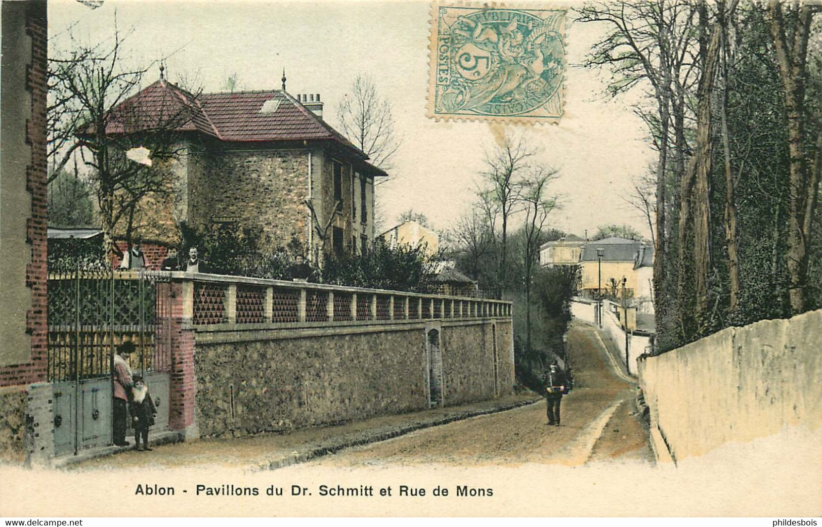 94  ABLON   Pavillons Du Dr Schmitt Et Rue De Mons - Ablon Sur Seine