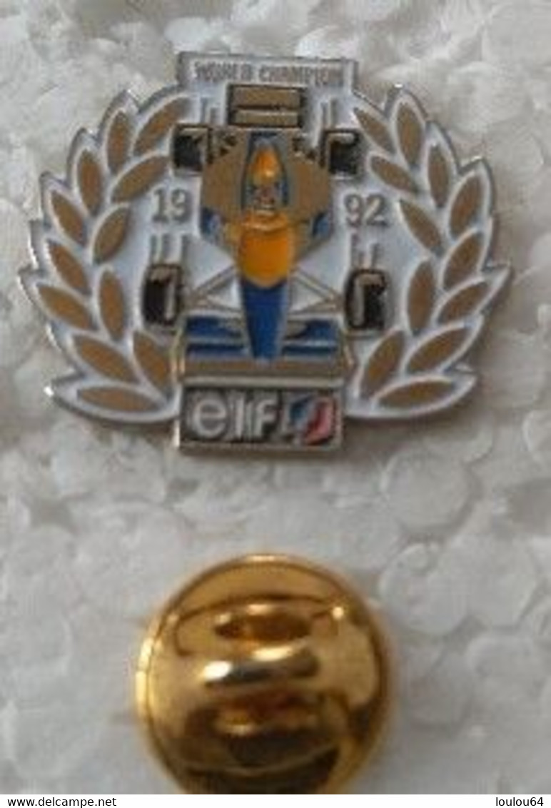 Pin's - Sports - Automobiles - ELF - World Champion 1992 - - Automobile - F1