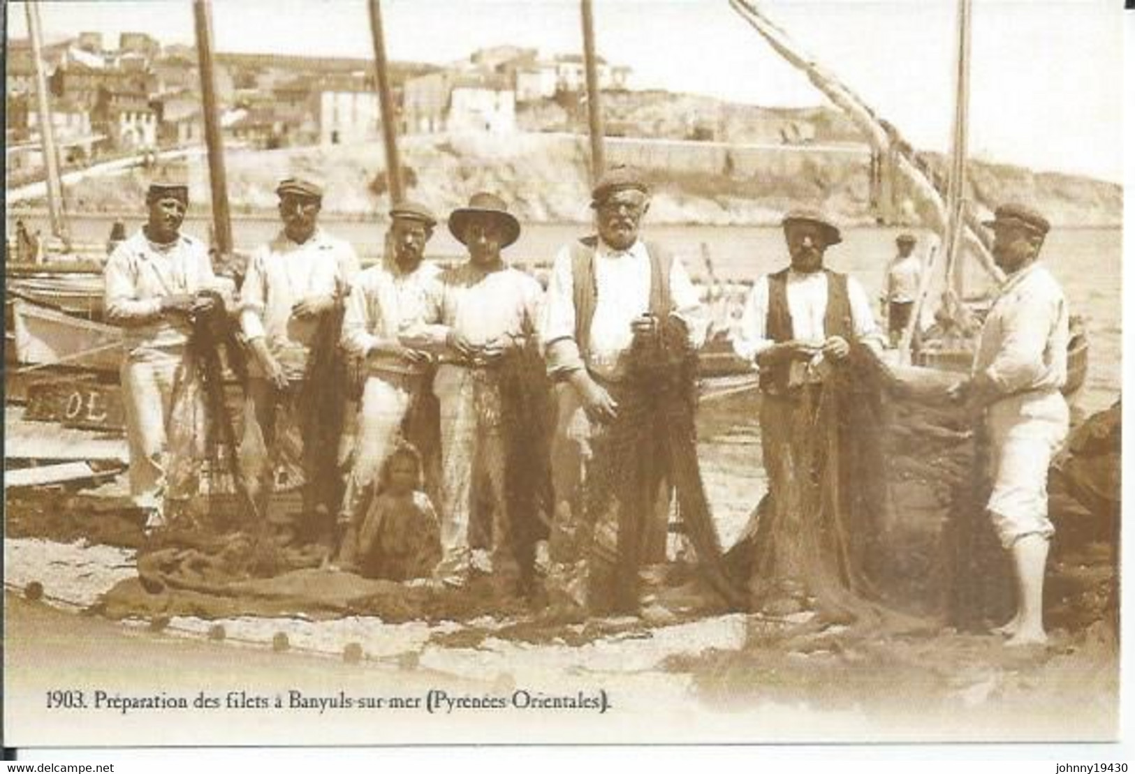 1903 - PREPARATION DES FILETS A BANYULS-SUR-MER  ( Animées ) - Banyuls Sur Mer