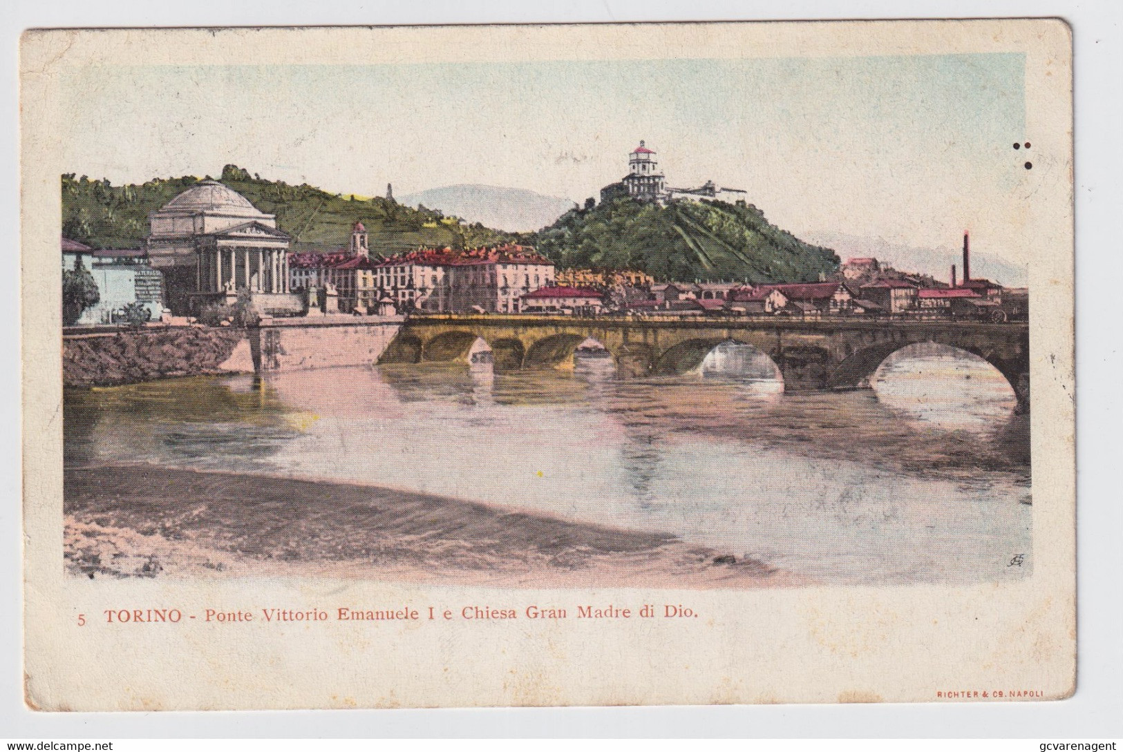 TORINO  PONTE VITTORIO EMANUELE I E CHIESA GRAN MADRE DI DIO - Brücken