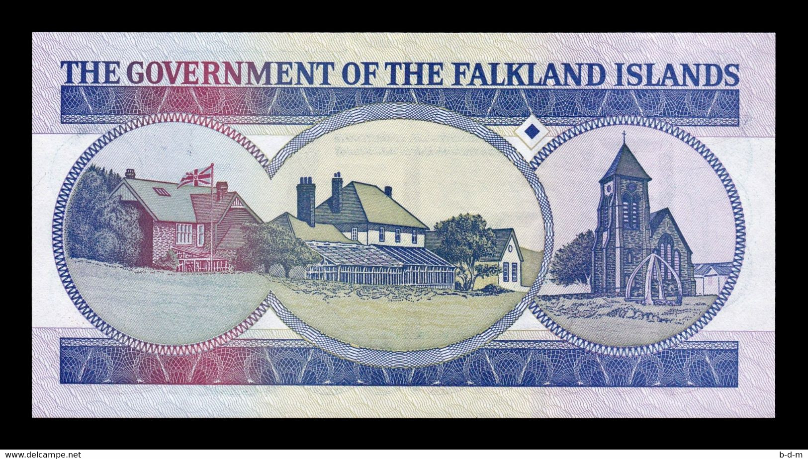 Islas Malvinas Falkland 50 Pounds Elizabeth II 1990 Pick 16 SC UNC - Falkland