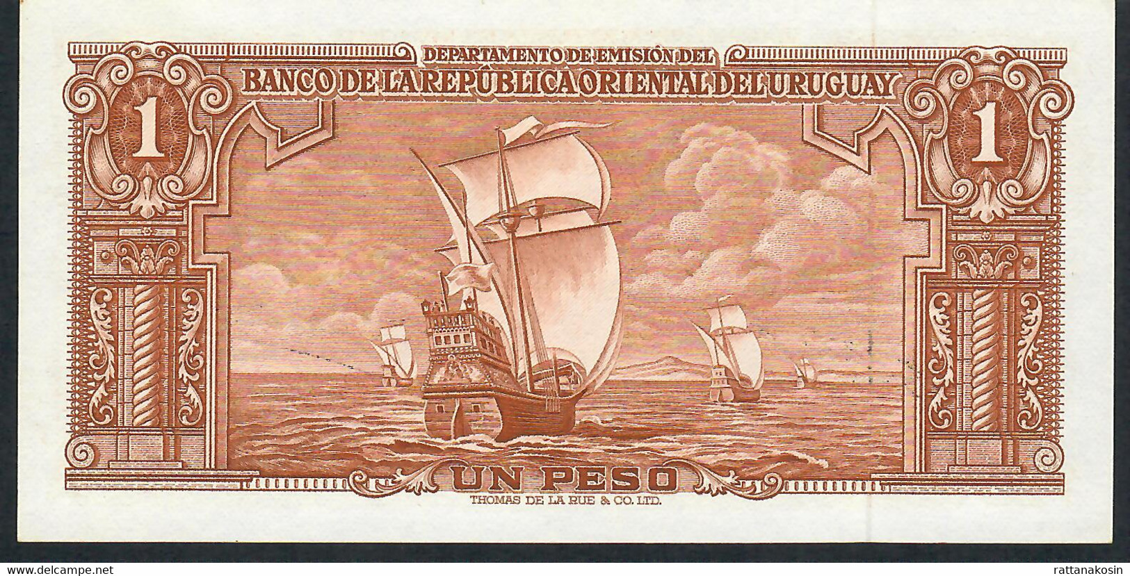 URUGUAY   P35c   1 PESO   1939 Serie D   UNC. - Uruguay