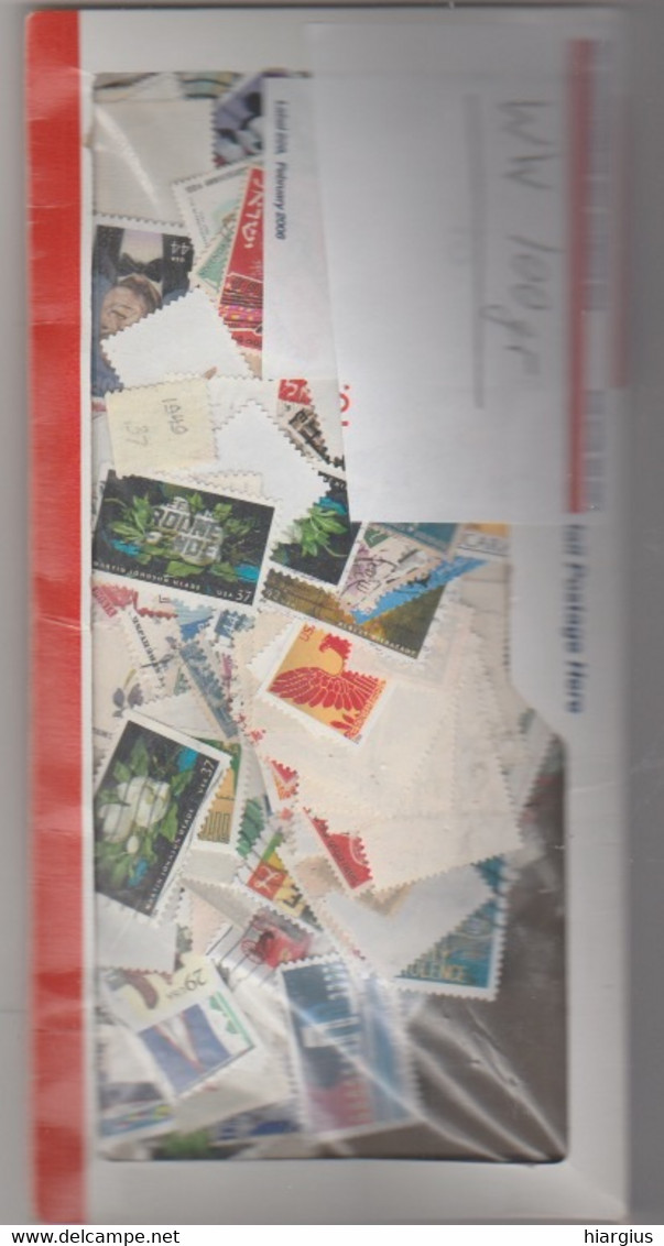 WORLDWIDE- Unused And Used Stamps.Amount 100 Gr.-1300 Stamps-(USA,Europe,Asia) - Lots & Kiloware (min. 1000 Stück)