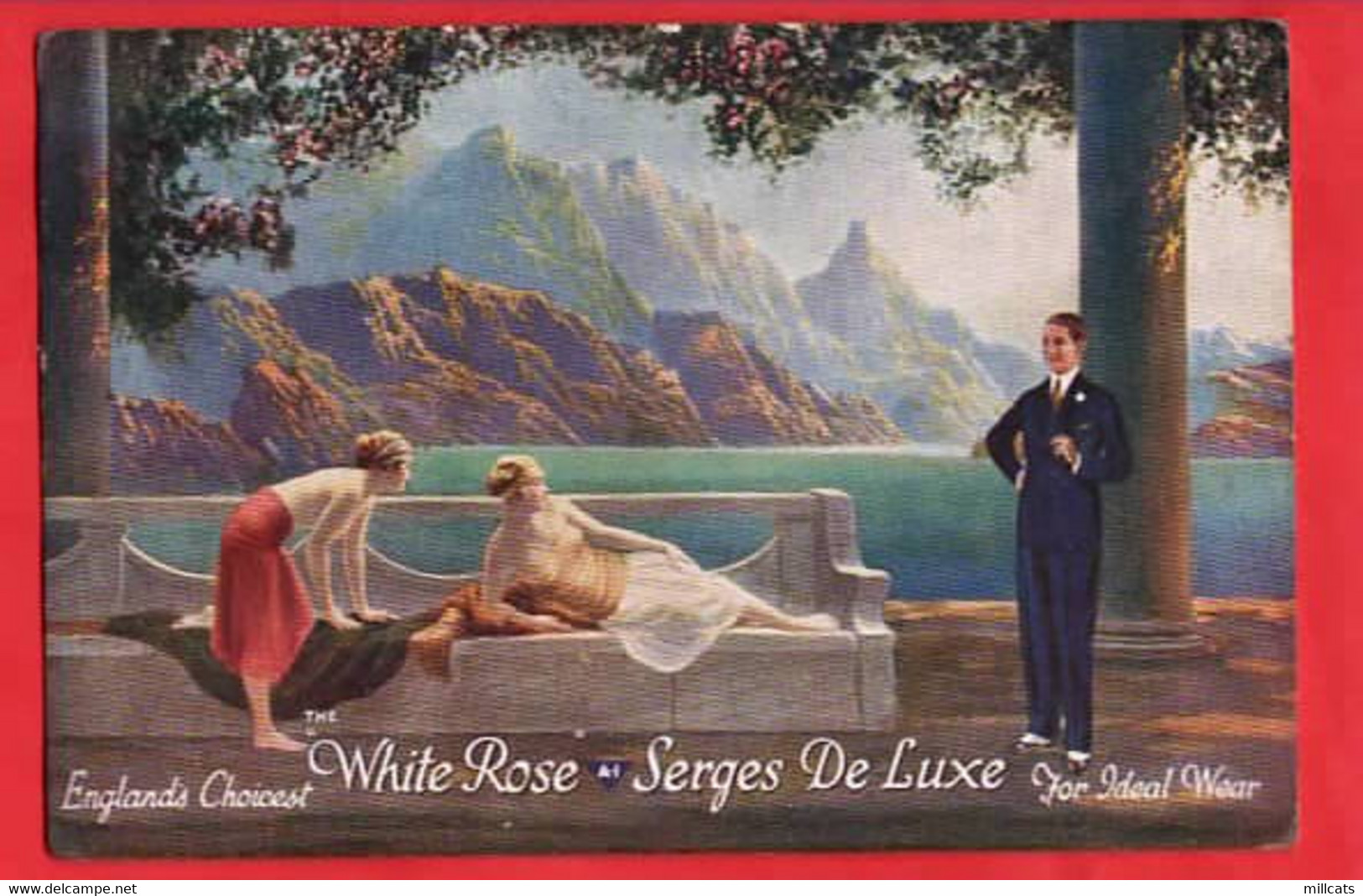 WHITE ROSE   SERGES DE LUXE  FOR IDEAL WEAR   ENGLAND'S CHOICEST     FASHION INTEREST - Pubblicitari