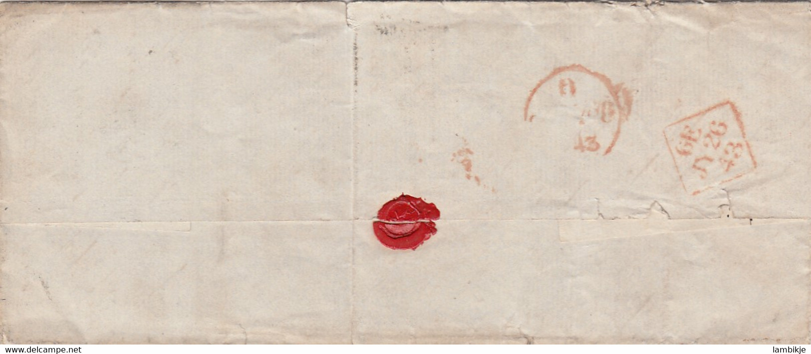 GB England Cover 1843 - Otros & Sin Clasificación