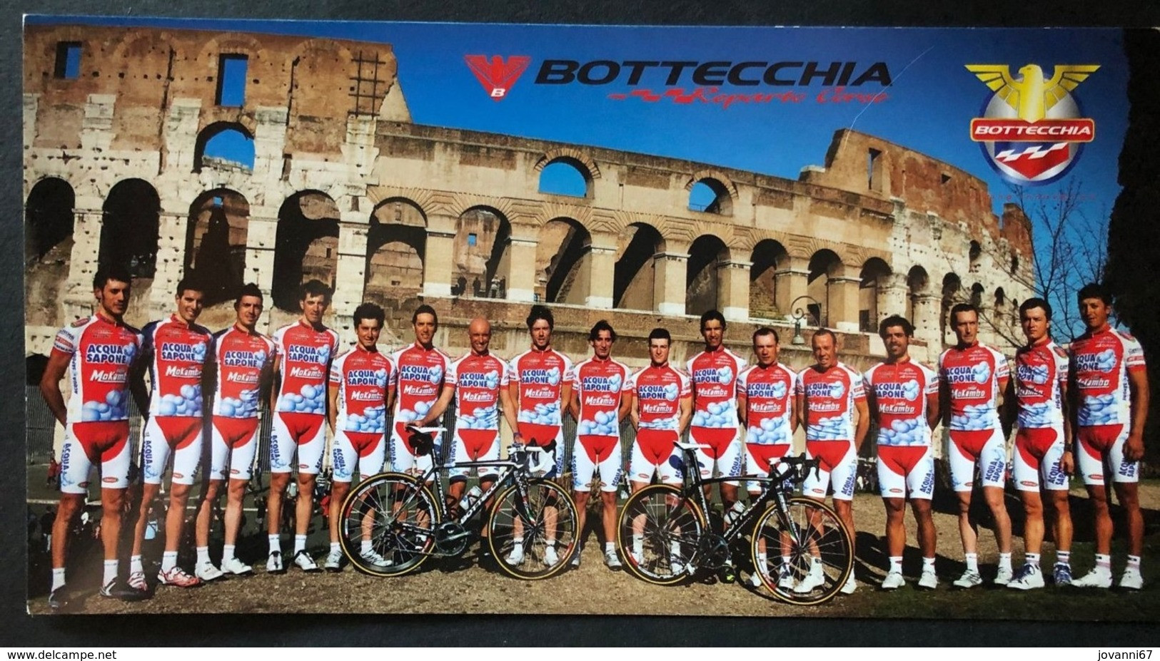 Bottecchia - Acqua Sapone - Team Card - 2007 - Card / Carte - Cyclists - Cyclisme - Ciclismo -wielrennen - Ciclismo