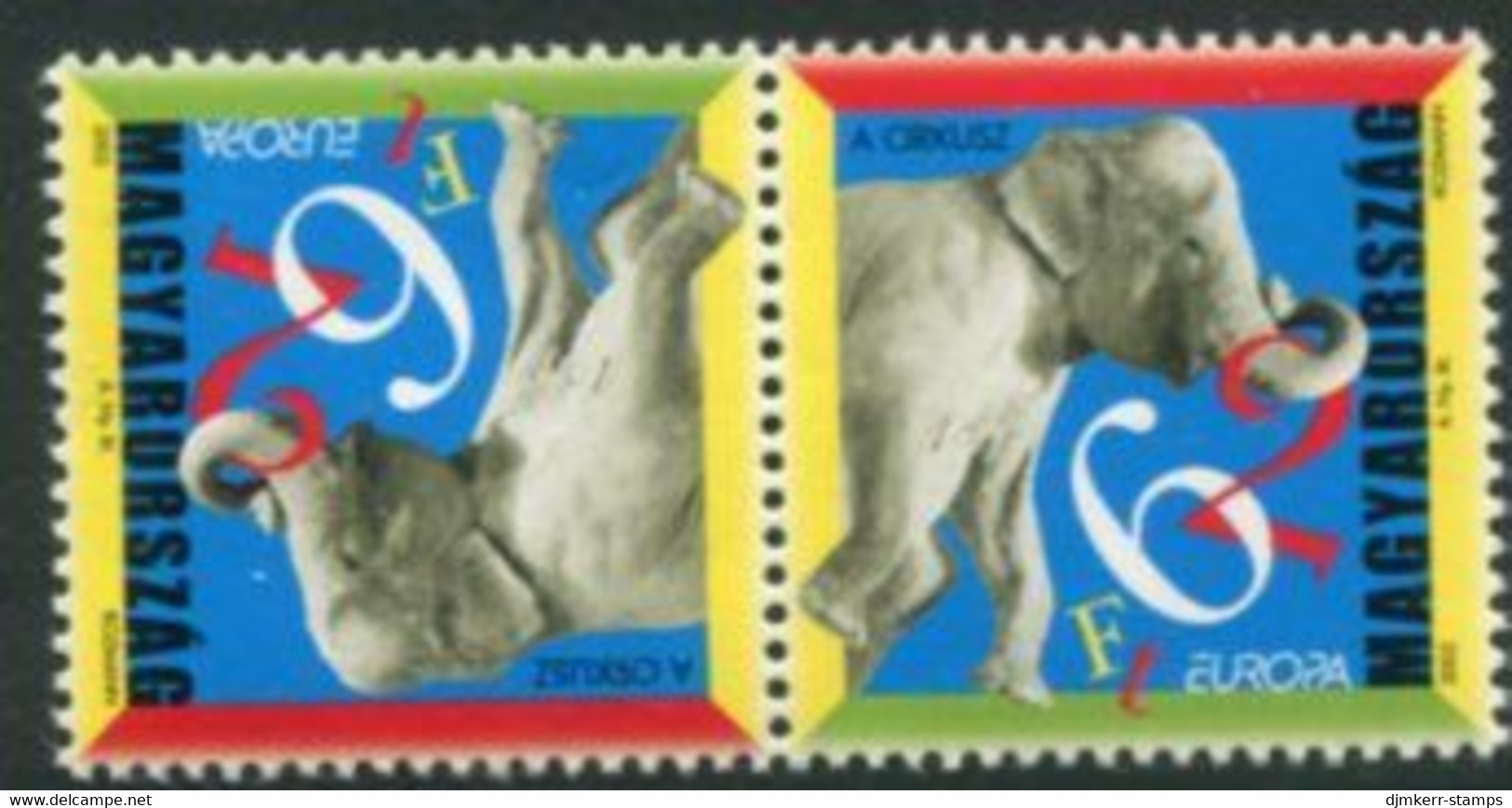 HUNGARY 2002 Europa: Circus Tete-beche Pair MNH / **.   Michel 4727 Kd - Other & Unclassified