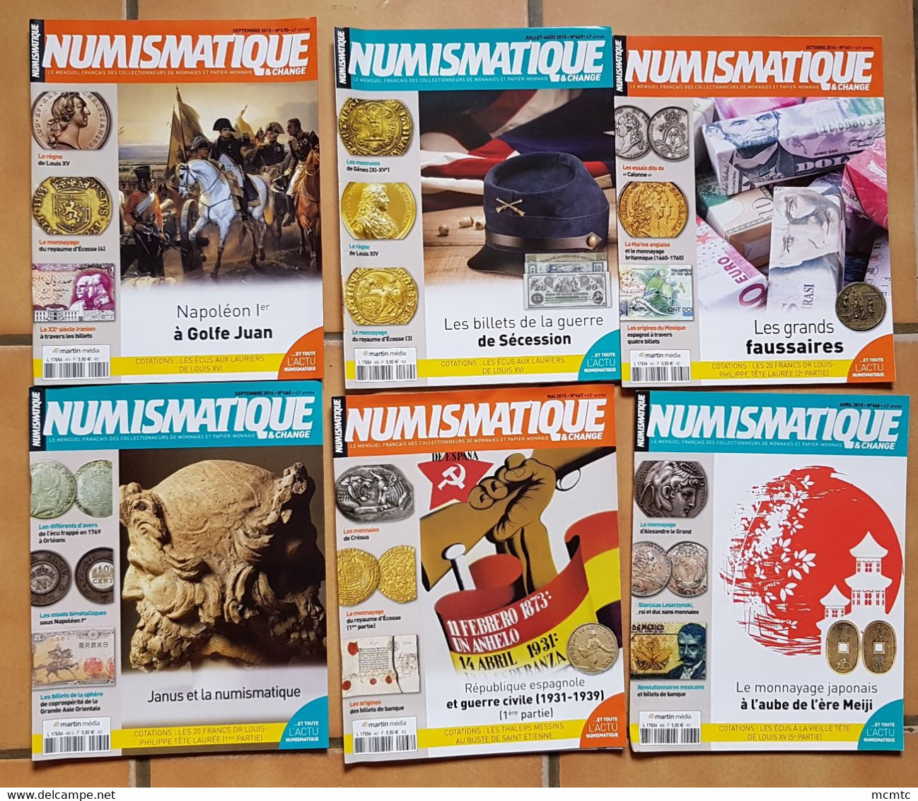 9 Magazines , Magazine - Numismatique  , Monnaie - ( Revues , Revue ) - Français