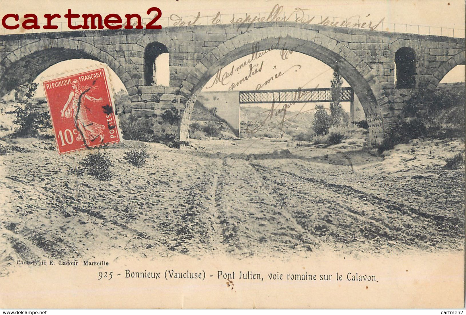 BONNIEUX PONT JULIEN VOIE ROMAINE SUR LE CALAVON 84 VAUCLUSE - Bonnieux