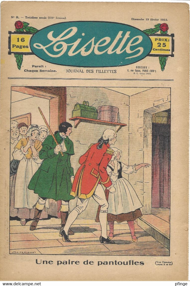 Lisette N°606 Du 19 Février 1933 - Lisette