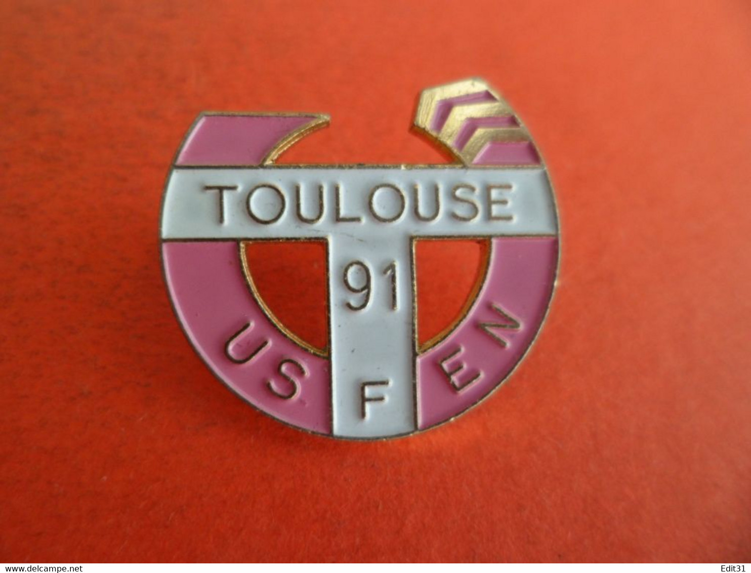 PIN'S PINS - émail USFEN TOULOUSE - 1991 - Union Sportive Française De L'Education Nationale - Golf - Golf