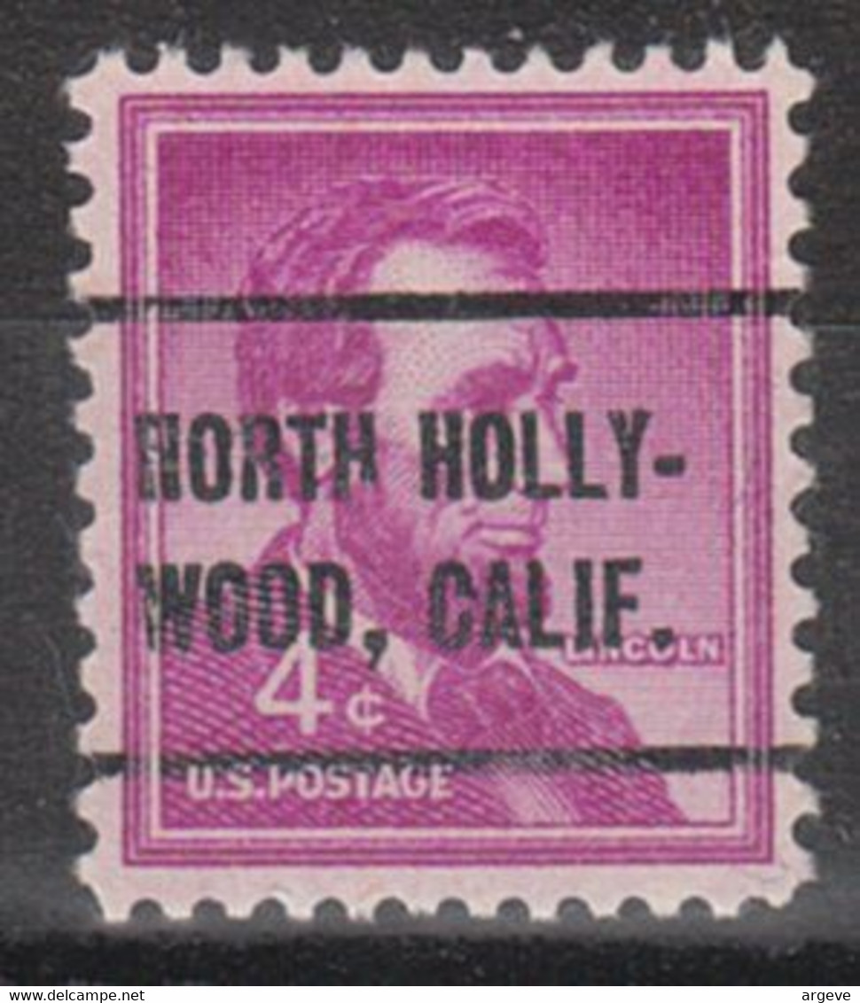 Locals USA Precancel Vorausentwertung Preo, Locals California, North Hollywood 258 - Precancels