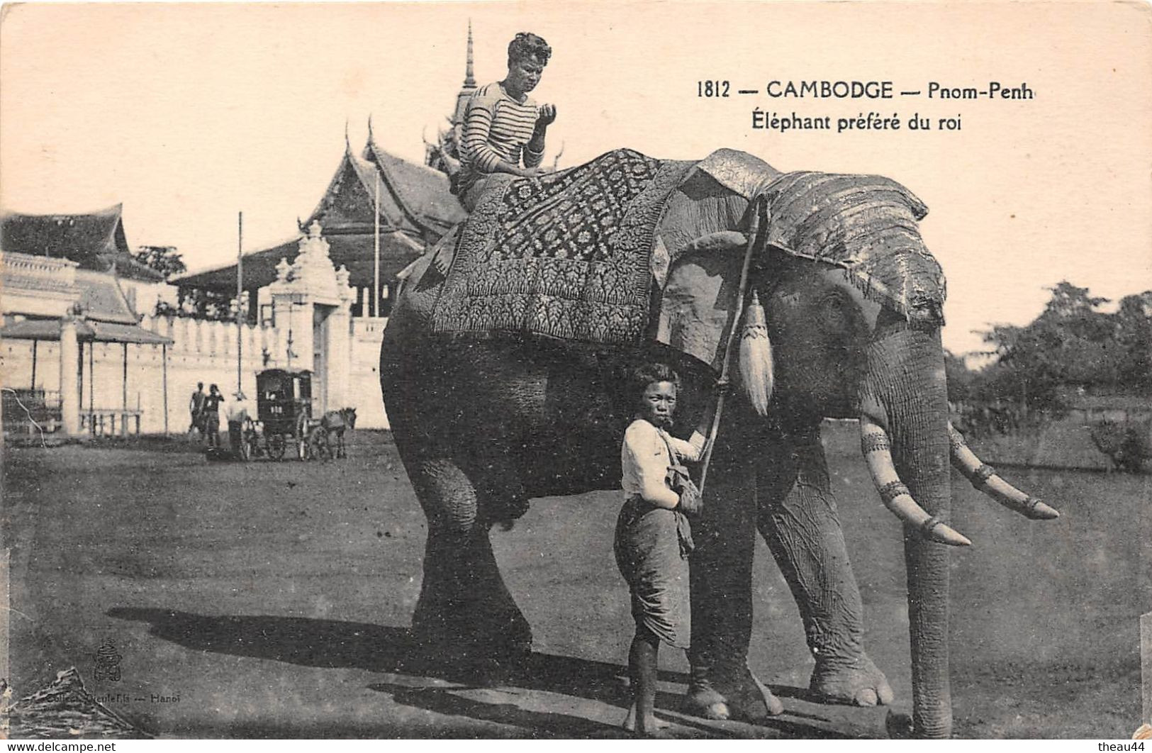 ¤¤   -   CAMBODGE   -  PNOM-PENH   -  Eléphant Préféré Du Roi    -  ¤¤ - Cambodge