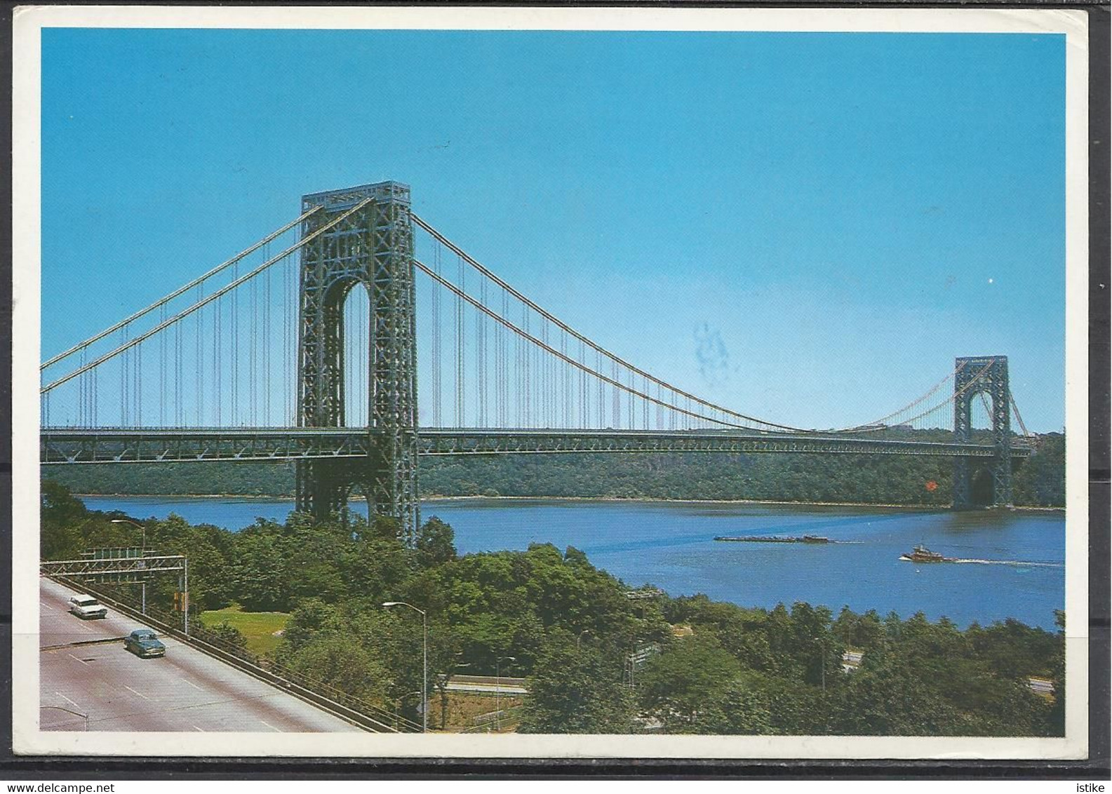 United States, NY, New  York, George Washington Bridge, "Printed In Italy, 1990. - Ponts & Tunnels