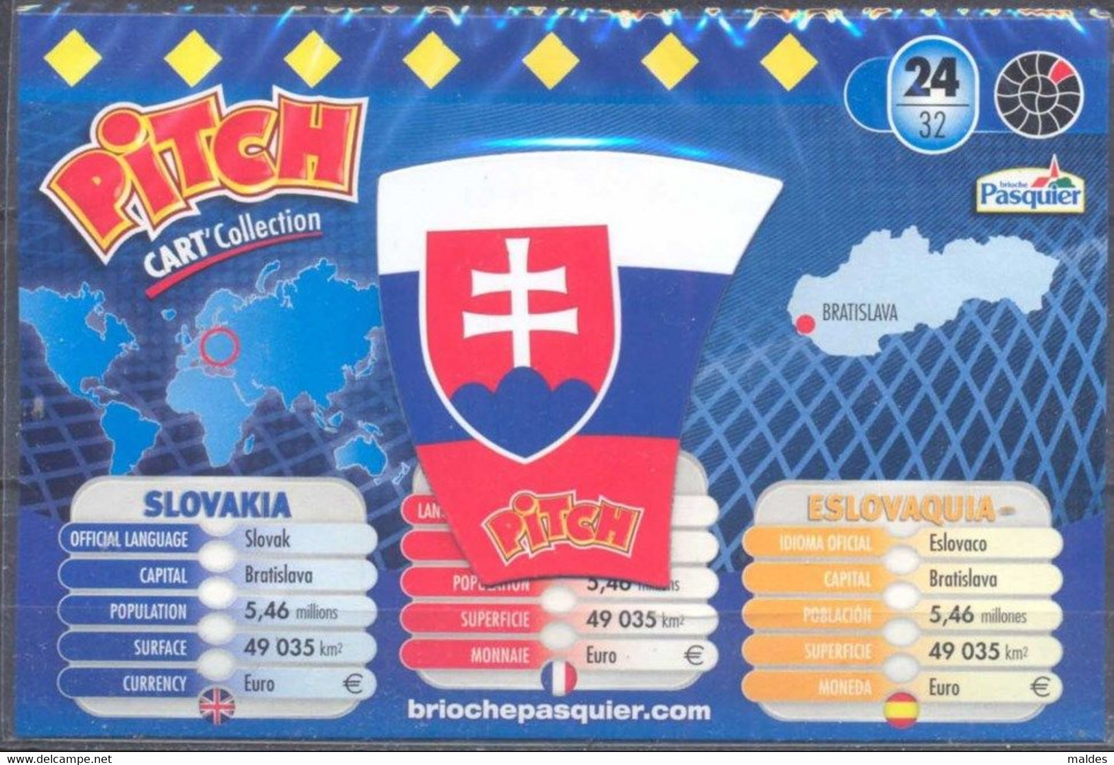 Magnet Pitch World Cup 2010 SLOVAQUIE 24/32 (sous Blister) - Deportes