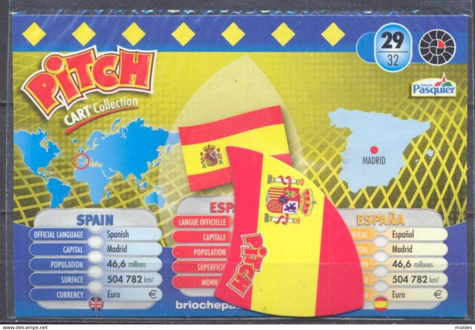 Magnet Pitch World Cup 2010 ESPAGNE 29/32 (sous Blister) - Sport