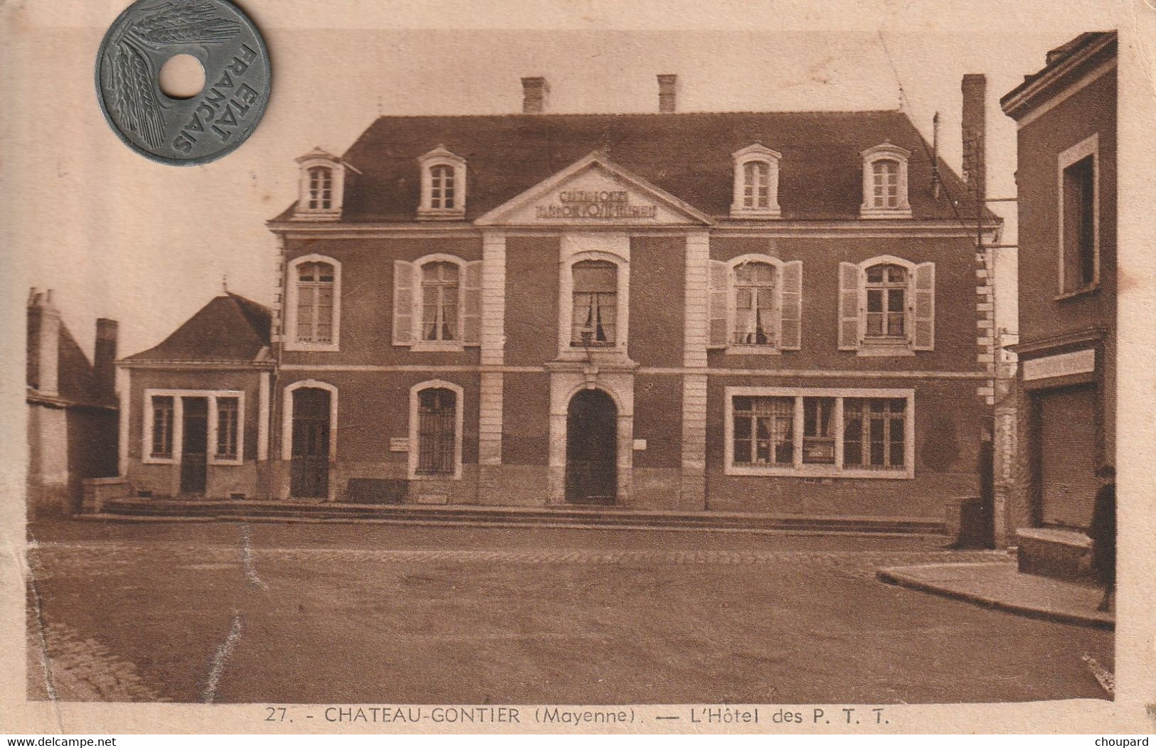 53 -  Carte Postale Ancienne De Chateau Gontier     L'Hotel Des P.T.T - Chateau Gontier