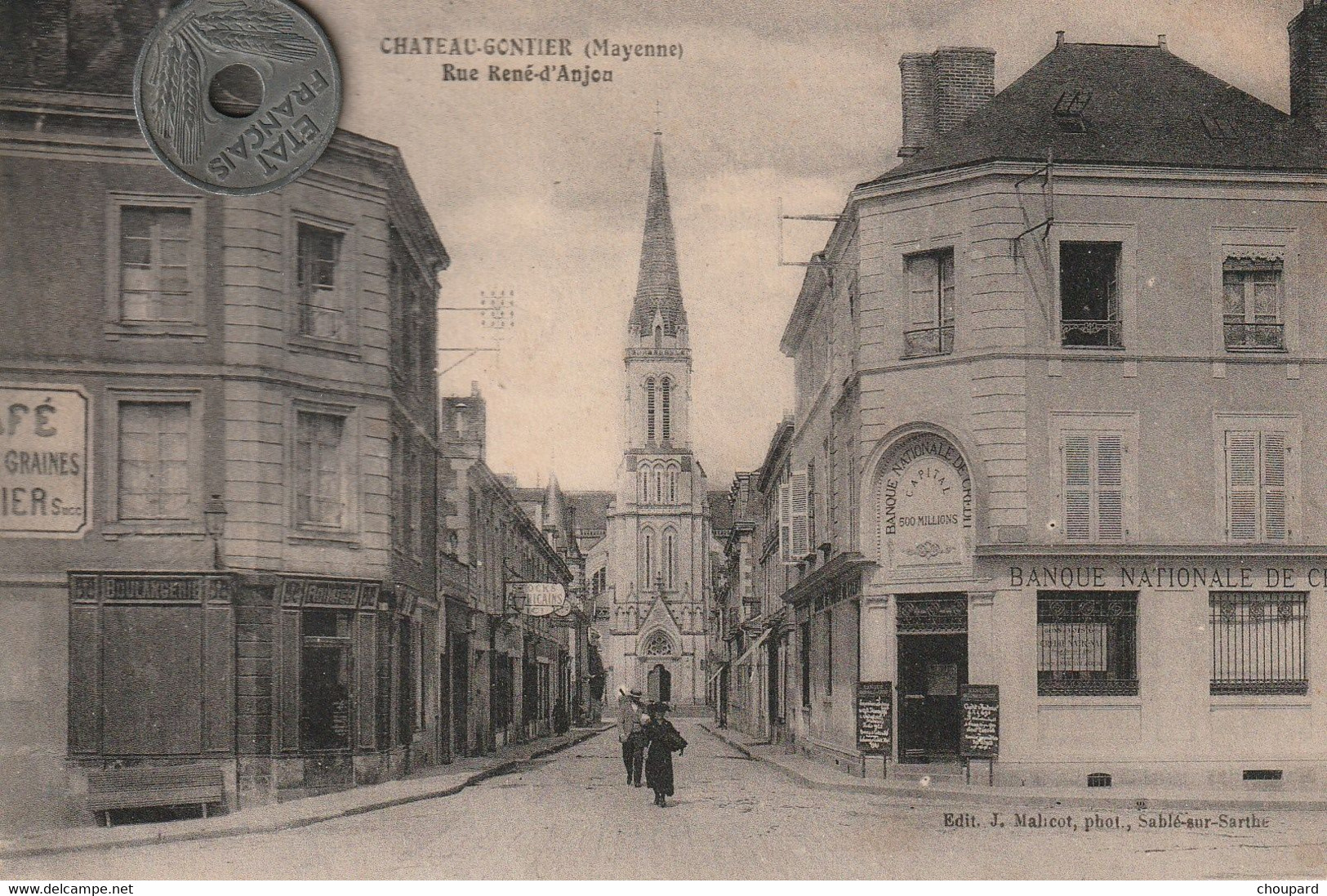 53 -  Carte Postale Ancienne De Chateau Gontier    Rue René D'Anjou - Chateau Gontier