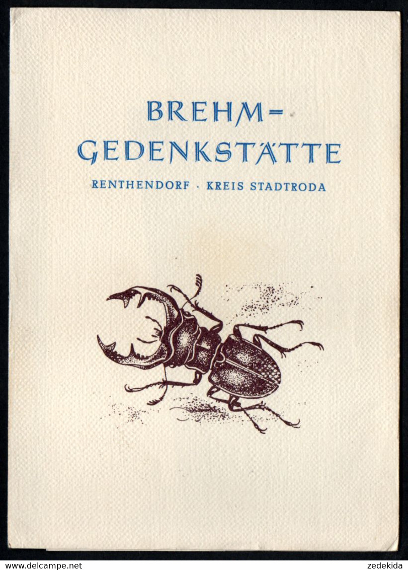 F0324 - TOP Renthendorf Kr. Stadtroda - Mappe 10 Karten Brehm Gedenkstätte - Tiere - Bild Und Heimat Reichenbach - Stadtroda