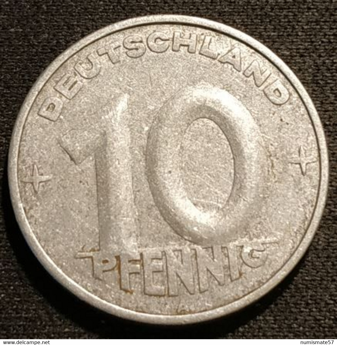 RDA - ALLEMAGNE - GERMANY - 10 PFENNIG 1952 A - KM 7 - 10 Pfennig