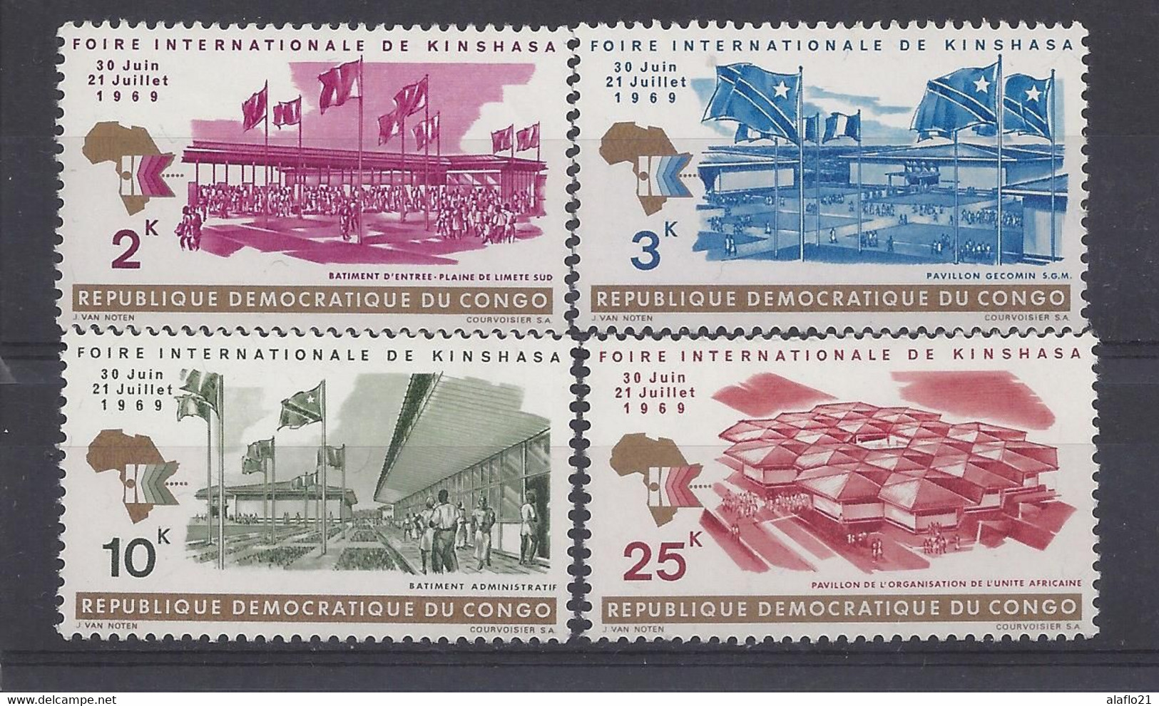 REPUBLIQUE DEMOCRATIQUE Du CONGO - FOIRE à KINSHASA - YVERT 689 à 692 - NEUFS SANS CHARNIERE - MNH - Ungebraucht