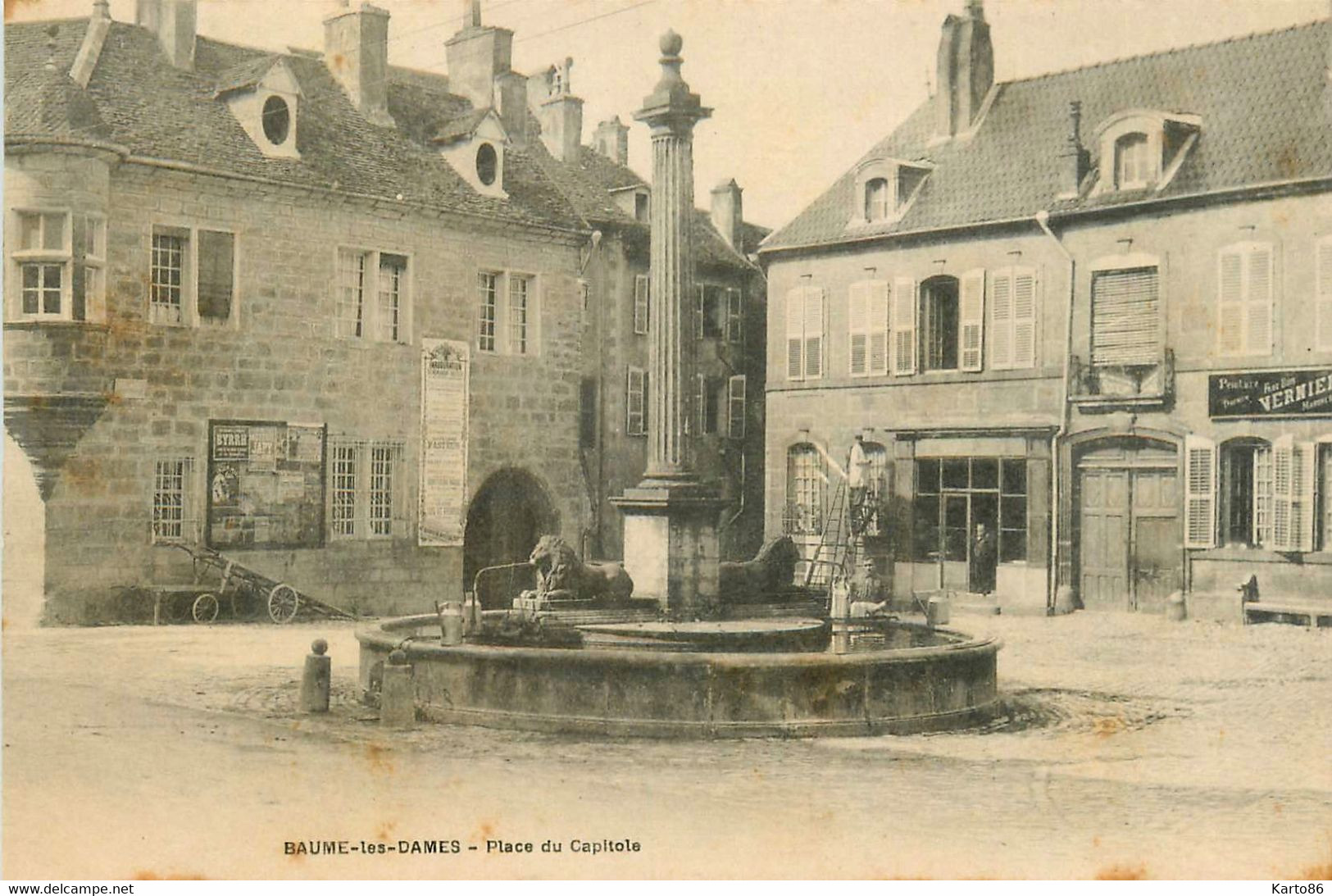 Baume Les Dames * La Place Du Capitole * Commerce Magasin Peintre VERNIER - Baume Les Dames