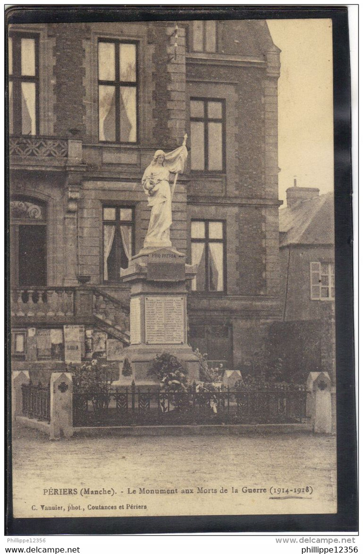 50220 . PERRIERS . LE MONUMENT AUX MORTS DE LA GUERRE 1914 . 18 - Autres & Non Classés