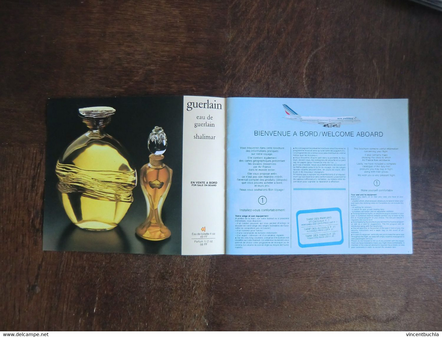 Tarif De Bord Air France "Autour Du Monde" Price List 1978 26 Pages Couleur - Magazines Inflight