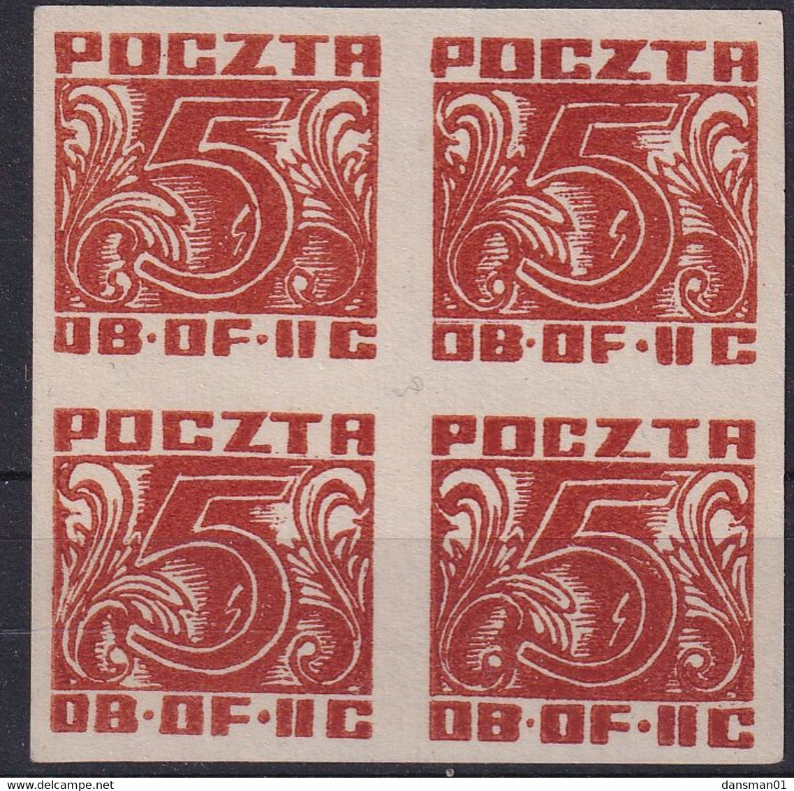 POLAND 1944 Woldenberg Fi 36b Mint No Gum - Gevangenkampen