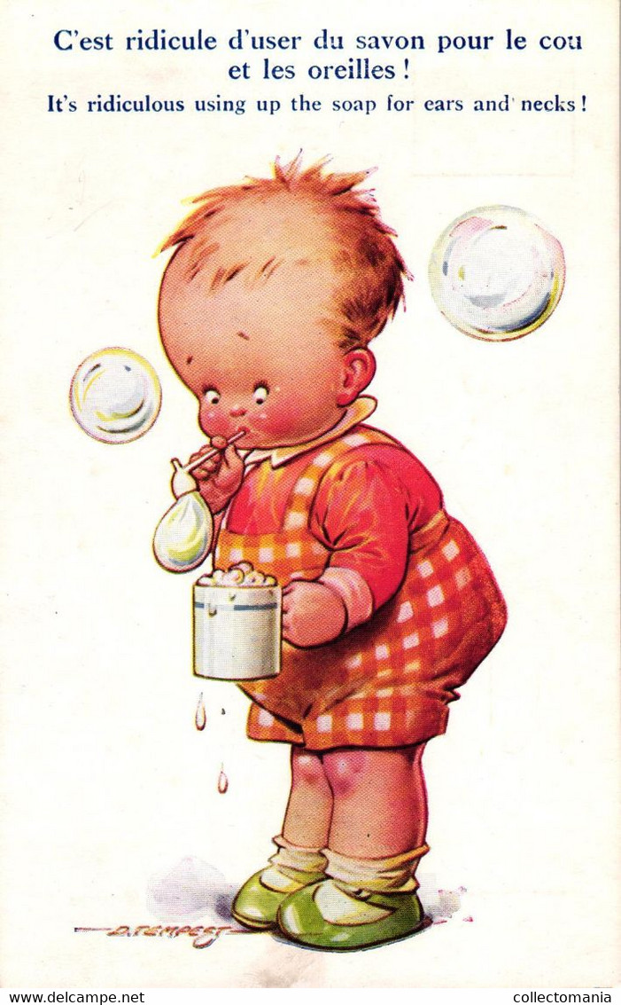 5  C.P. Bubbles Faire Des Bulles   Zeepbellen  Illustr. Tempest Right Pears Soap - Altri & Non Classificati