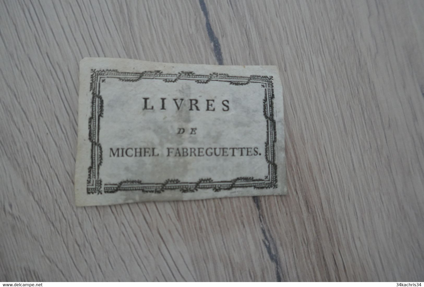 Ex Libris Livres De Micjhel Fabreguettes - Exlibris