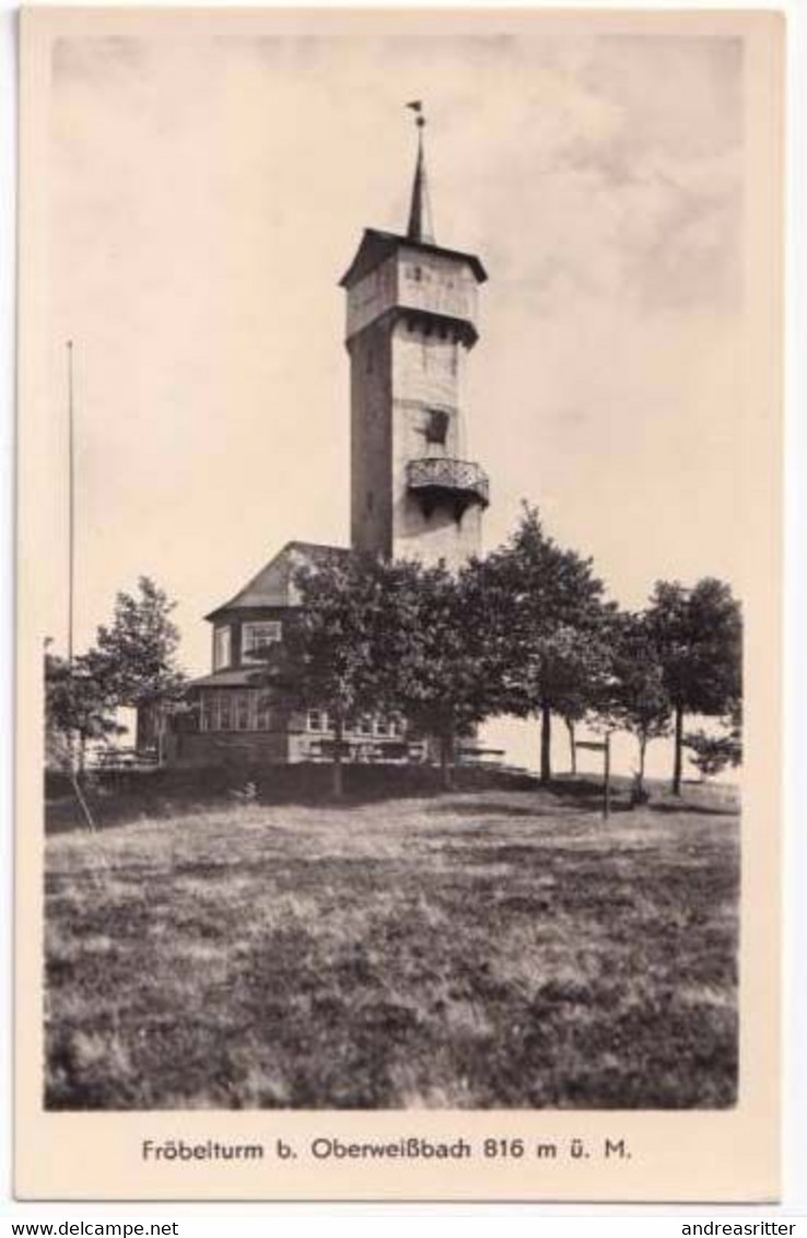 AK Oberweißbach Fröbelturm 1957 (Al01) - Oberweissbach