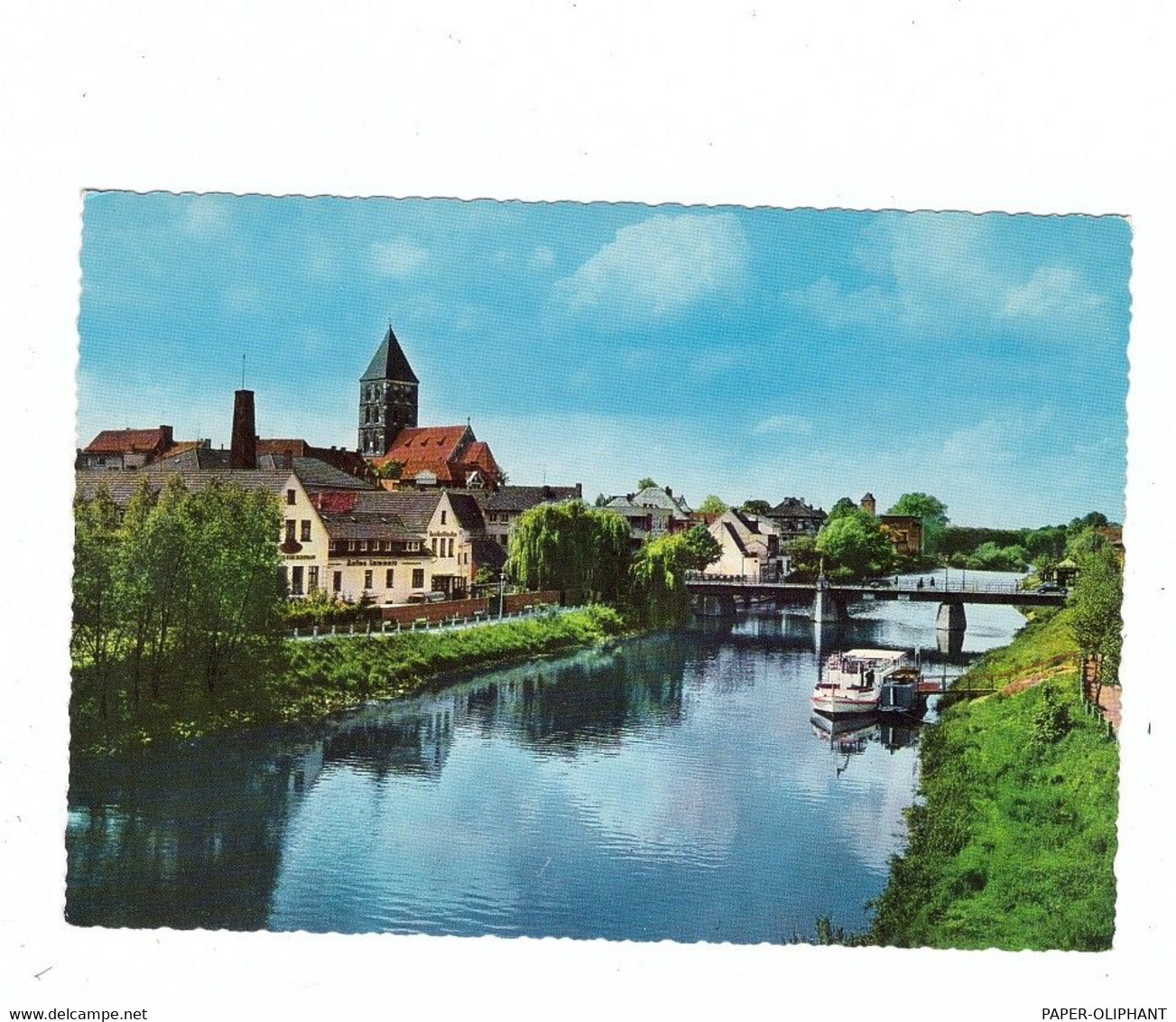 4440 RHEINE, Emsbrücke, Stadtkirche - Rheine