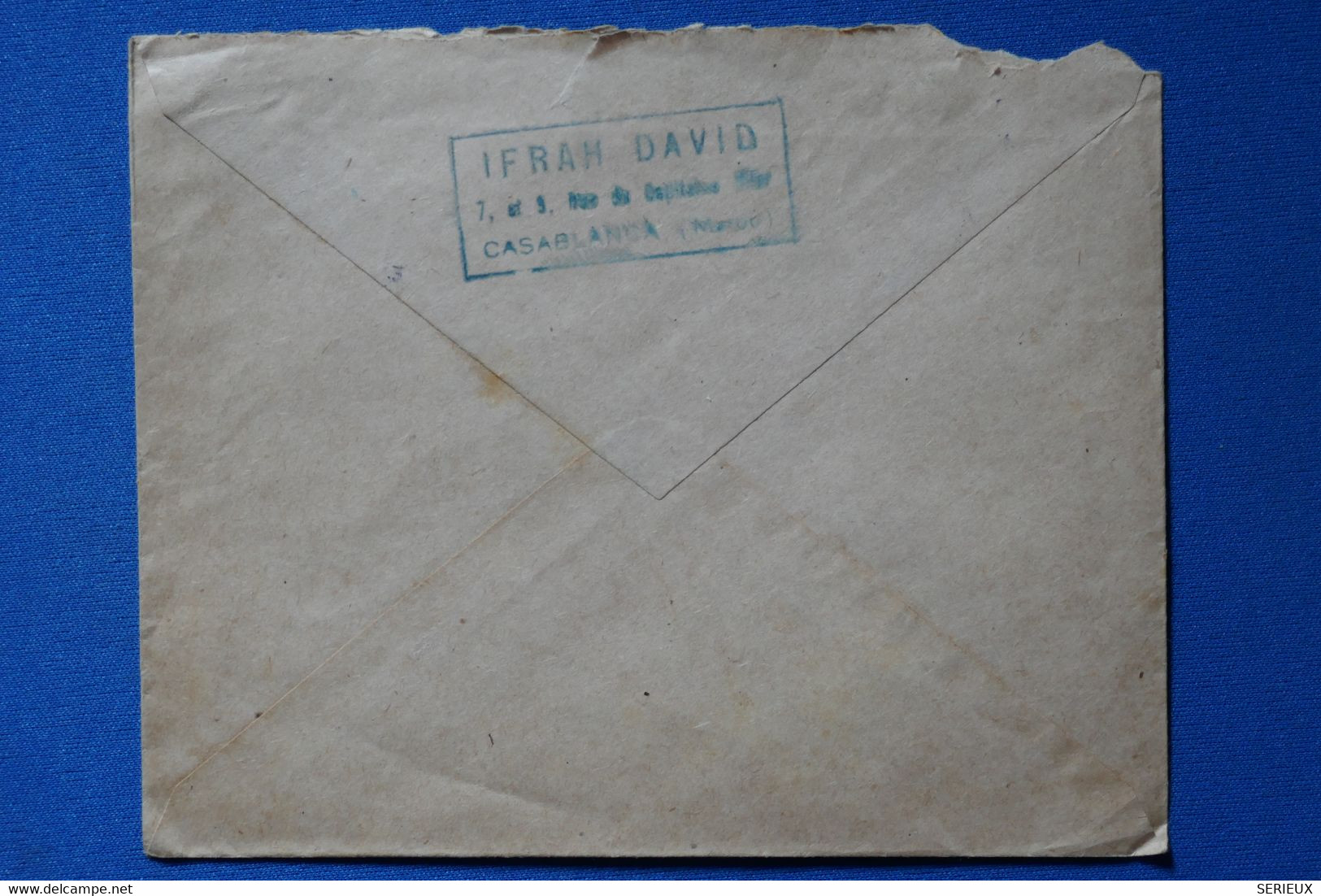 Q26 MAROC BELLE LETTRE 1945 PAR AVION CASABLANCA  POUR ST FELIX + AFFRANCH. INTERESSANT - Lettres & Documents