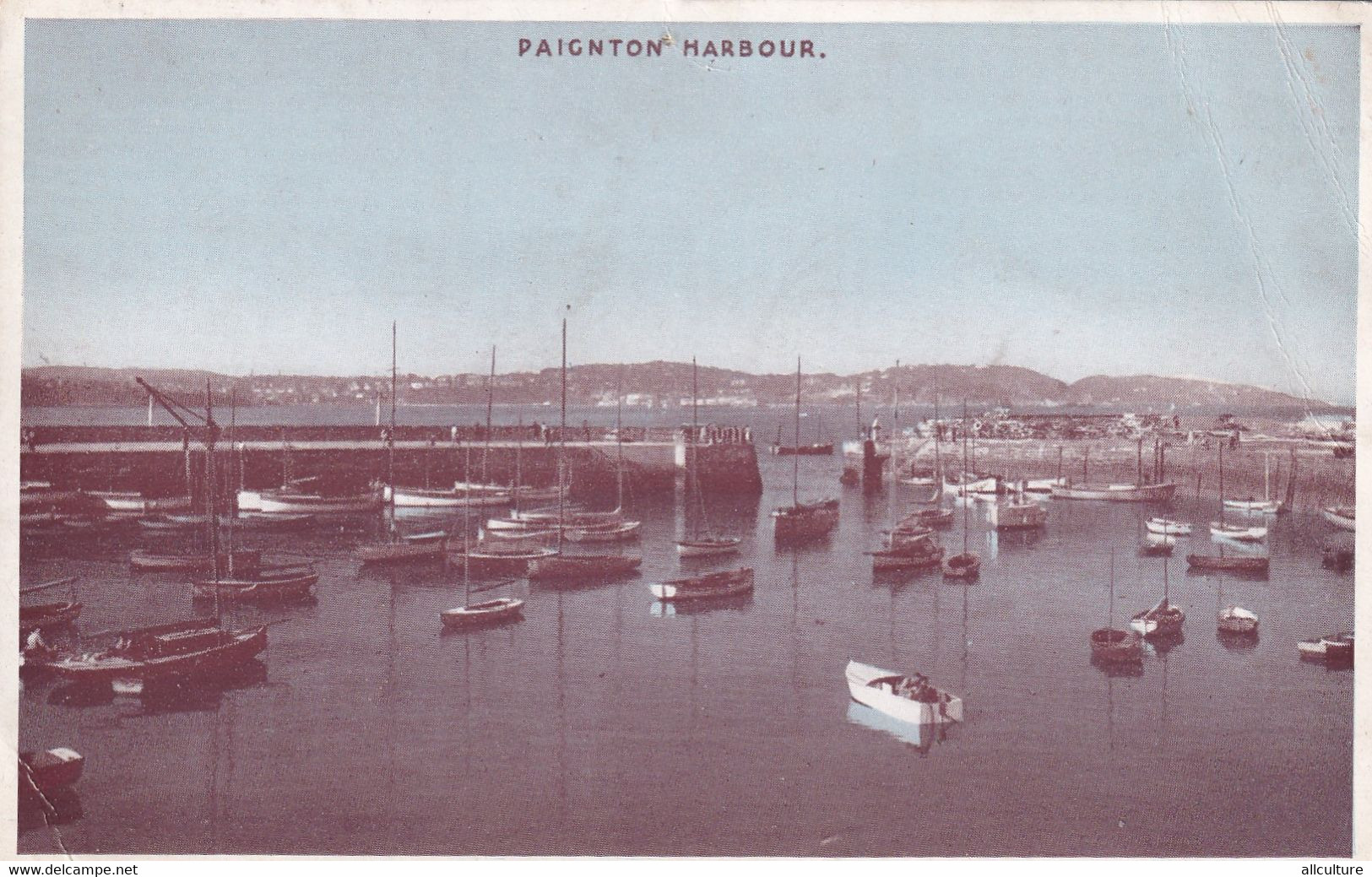 A4209- Paignton Harbour Sailing Boats Devon England United Kingdom Used Postcard - Paignton