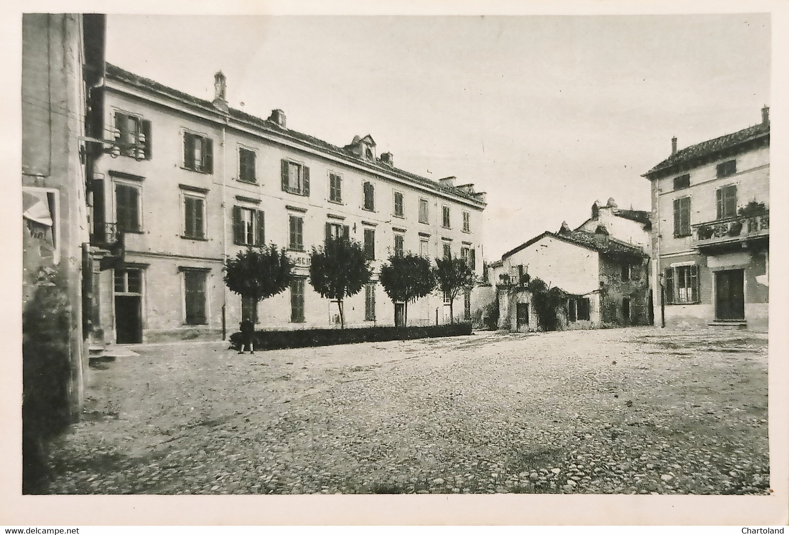 Cartolina - Conzano Monferrato - Piazza Del Municipio - 1930 Ca. - Alessandria