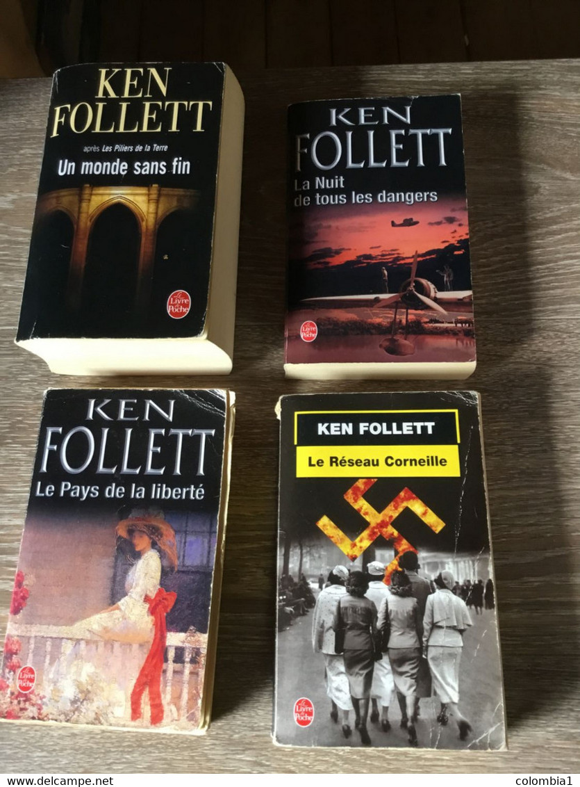 Lot De 4 Livres De  KEN FOLLETT - Sin Clasificación