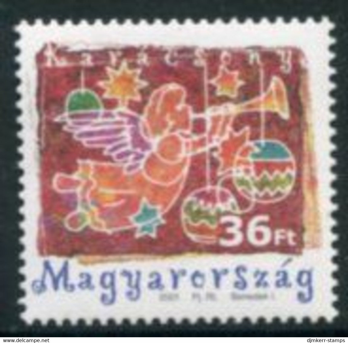 HUNGARY 2001 Christmas  MNH / **.  Michel 4699 - Unused Stamps