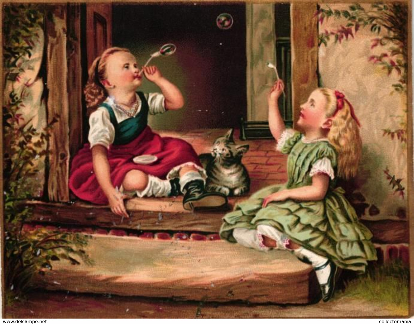 5 Cartes   Bulles De Savon Soap Bubbles Zeepbellen Menu 1884 - Sonstige & Ohne Zuordnung