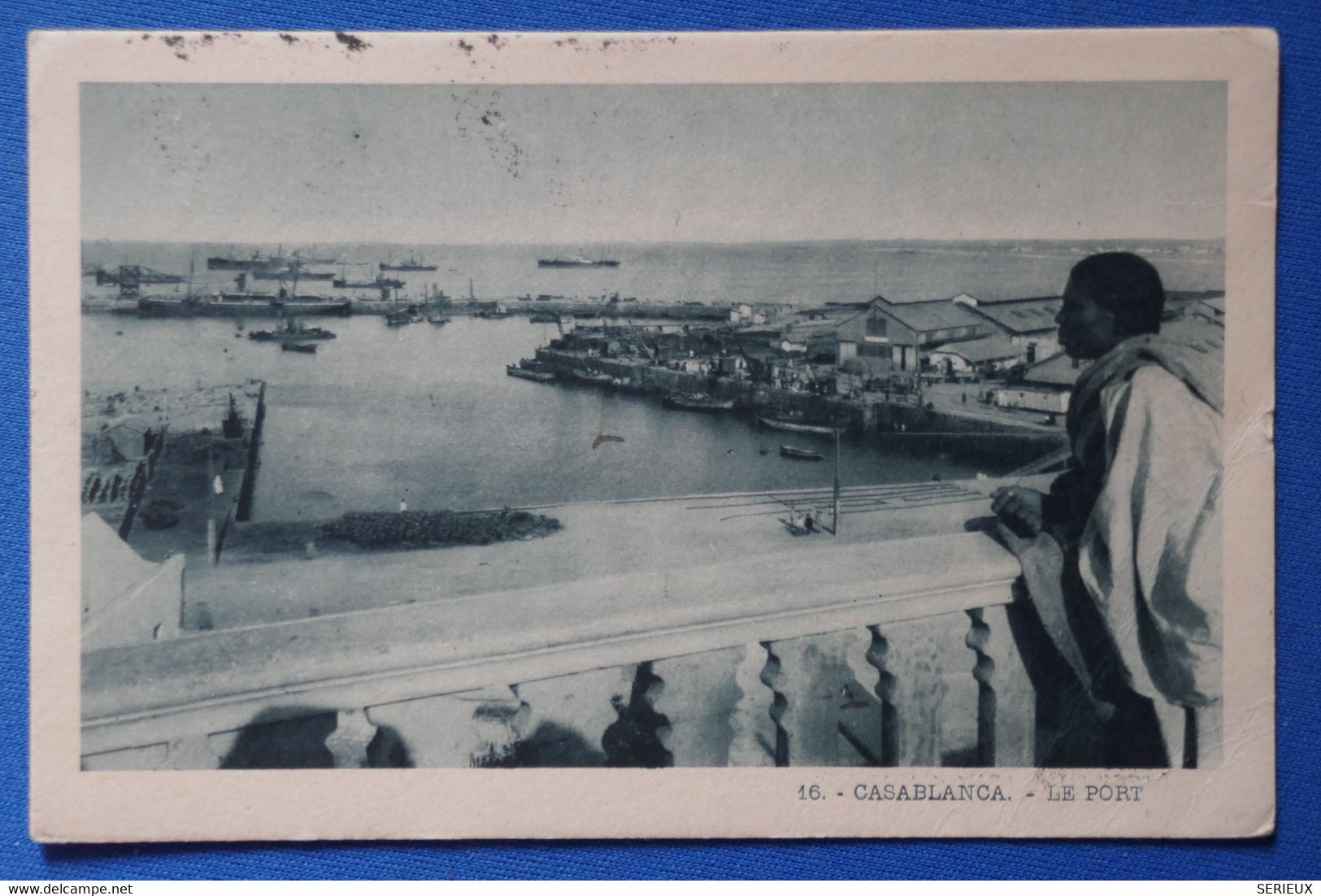 Q26 MAROC BELLE CARTE 1924  CASABLANCA POUR ST GALLE SUISSE+ LE PORT  + AFFRANCH. INTERESSANT - Covers & Documents