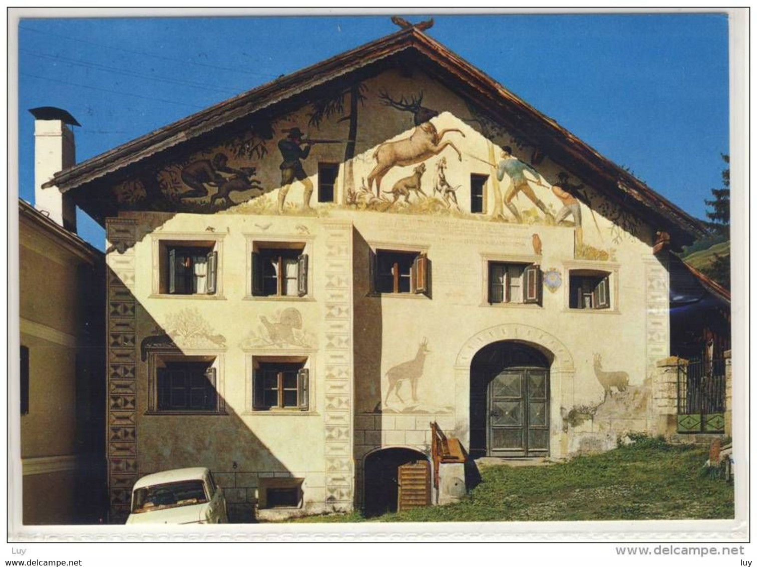 SENT, GR,   Unter-Engadin - Jägerhaus,   Schöner Stempel Scoul, 1979, Nice Stamp - Sent