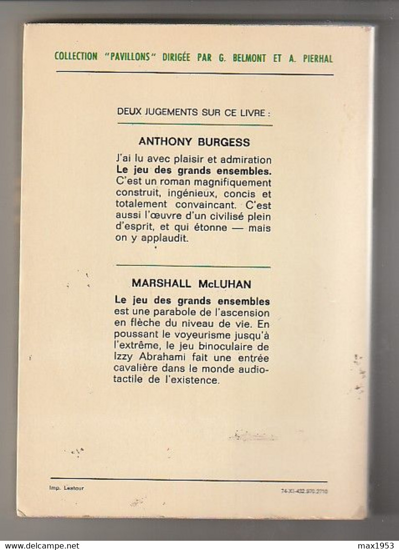 IZZY ABRAHAMI - LE JEU DES GRANDS ENSEMBLES - Robert Laffont - Collection Pavillons , Paris, 1974 - Robert Laffont
