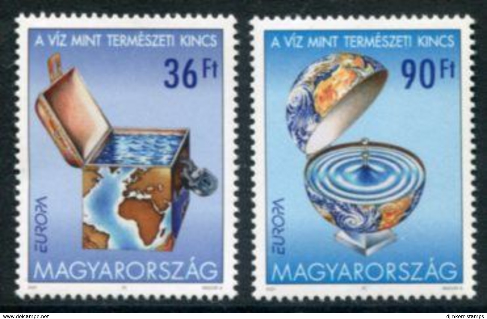 HUNGARY 2001 Europa: Water Resources MNH / **.  Michel 4674-75 - Nuevos