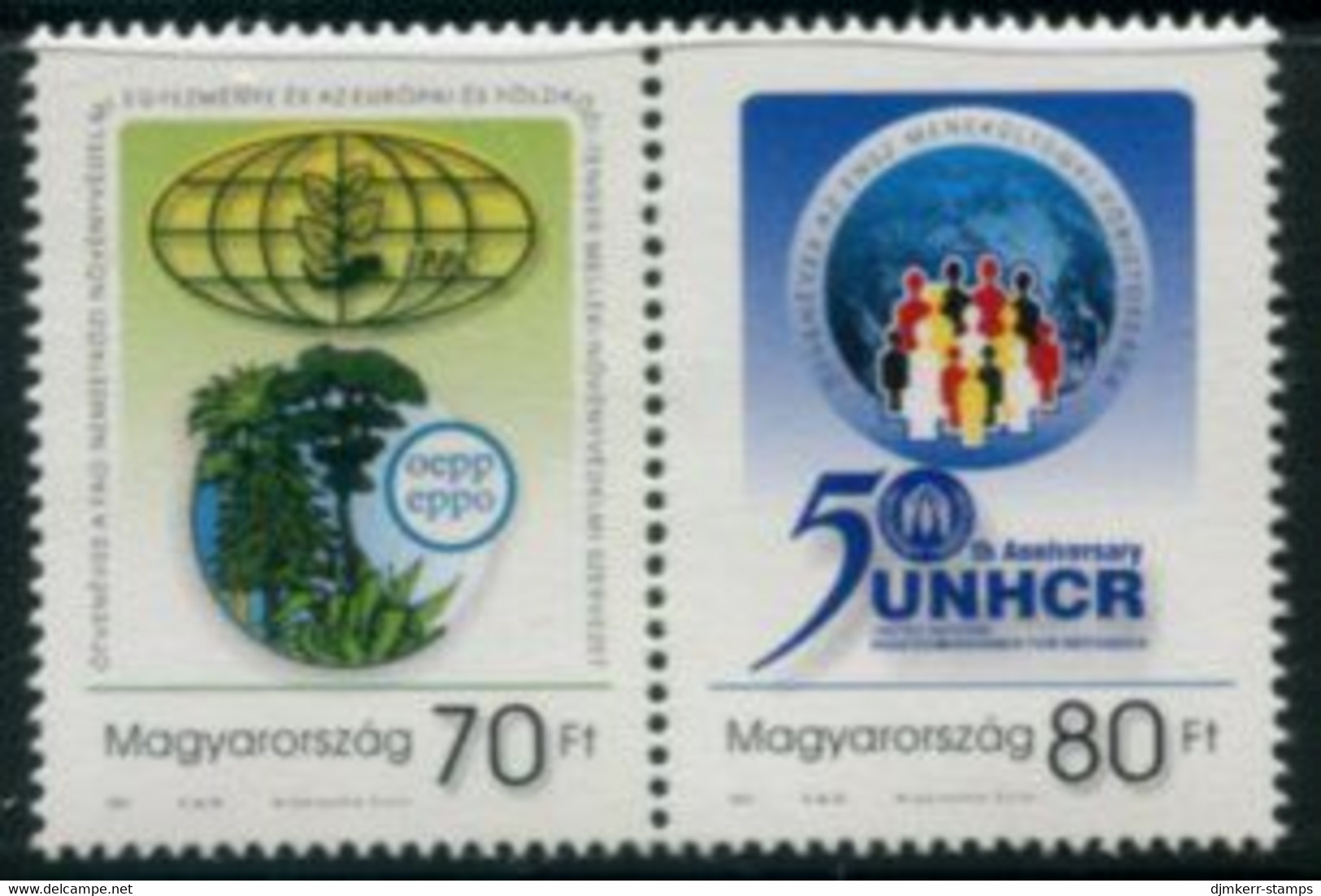 HUNGARY 2001 International Organisations  MNH / **.  Michel 4666-67 - Nuovi