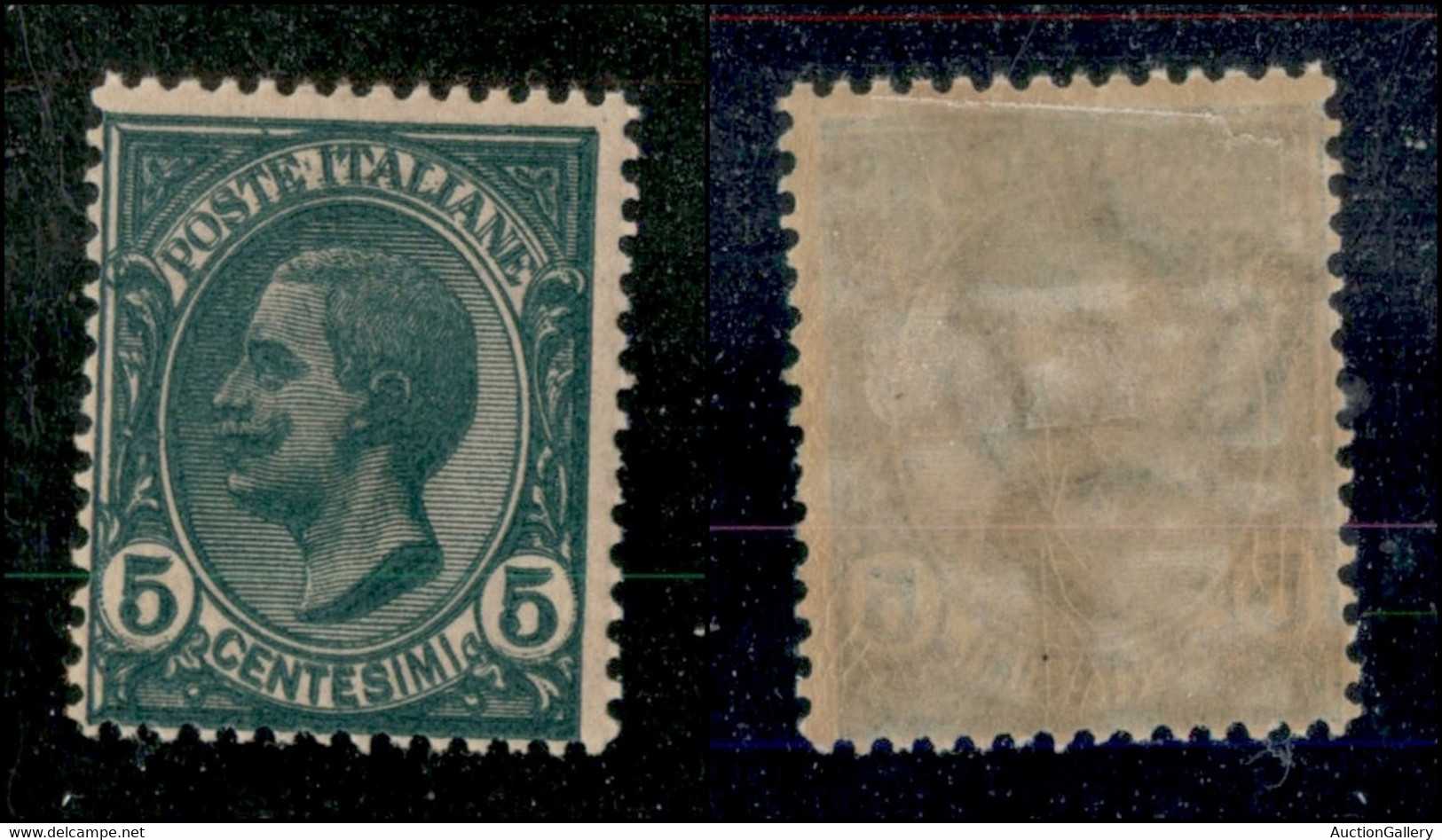 Regno - Vittorio Emanuele III - 1906 - 5 Cent Leoni (81b) - Con Doppia Stampa - Gomma Originale (80) - Altri & Non Classificati