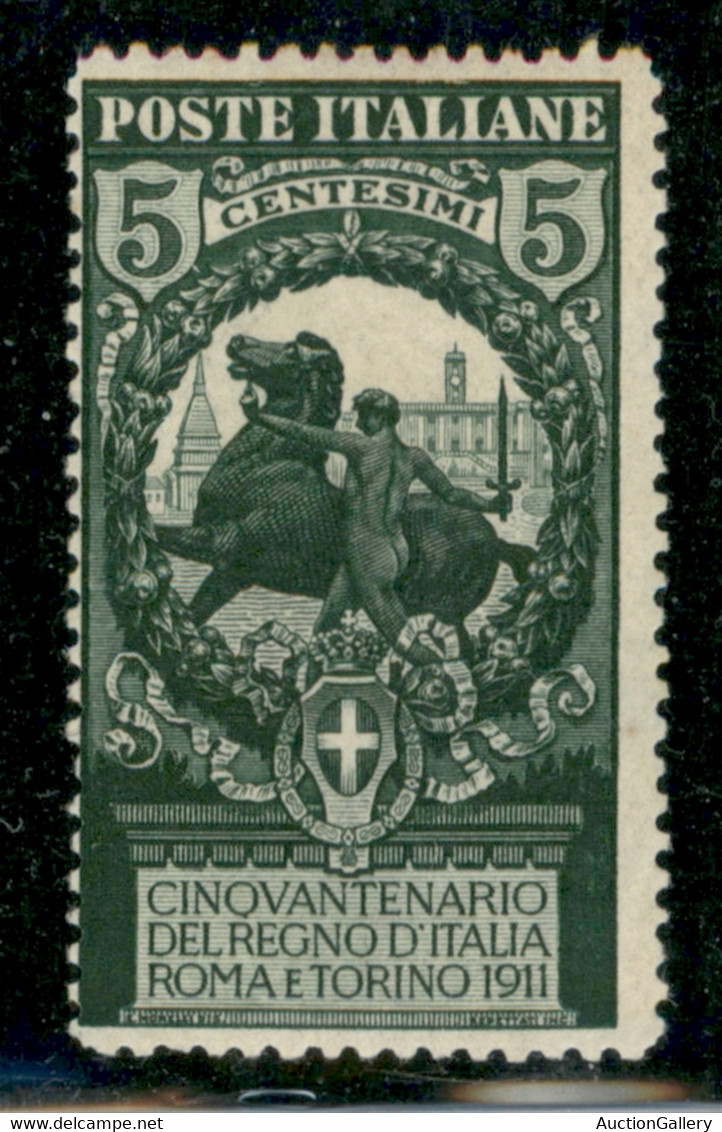 Regno - Vittorio Emanuele III - 1911 - 5 Cent Unità D'Italia (93a) - Dentellato 13 E 1/2 - Gomma Originale - Altri & Non Classificati